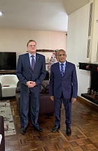 Rencontre de l’Ambassadeur de Russie Andrey Andreev avec le Ministre de la Défense Nationale de Madagascar Léon Jean Richard Rakotonirina