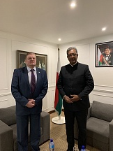 Rencontre de l’Ambassadeur de Russie Andrey Andreev avec le Ministre des Affaires étrangères de la République de Madagascar Richard Randriamandrato 