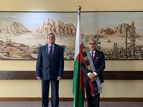 Rencontre de l’Ambassadeur de Russie Andrey Andreev avec le Ministre des Affaires étrangères de la République de Madagascar Patrick Rajoelina
