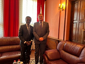Rencontre de l’Ambassadeur de Russie Andrey Andreev avec M. le Représentant spécial du Secrétaire général de l'ONU auprès de l'Union africaine