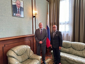 Rencontre de l’Ambassadeur de Russie Andrey Andreev avec le Conseiller diplomatique spécial du Président de Madagascar Patrick Rajoelina Rencontre de l’Ambassadeur de Russie Andrey Andreev avec le Conseiller diplomatique spécial du Président de Madagascar Patrick Rajoelina