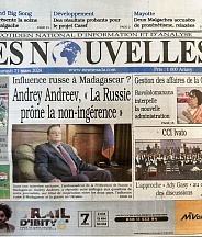 Interview de l'Ambassadeur de Russie Andrey Andreev au journal malagasy "Les Nouvelles"